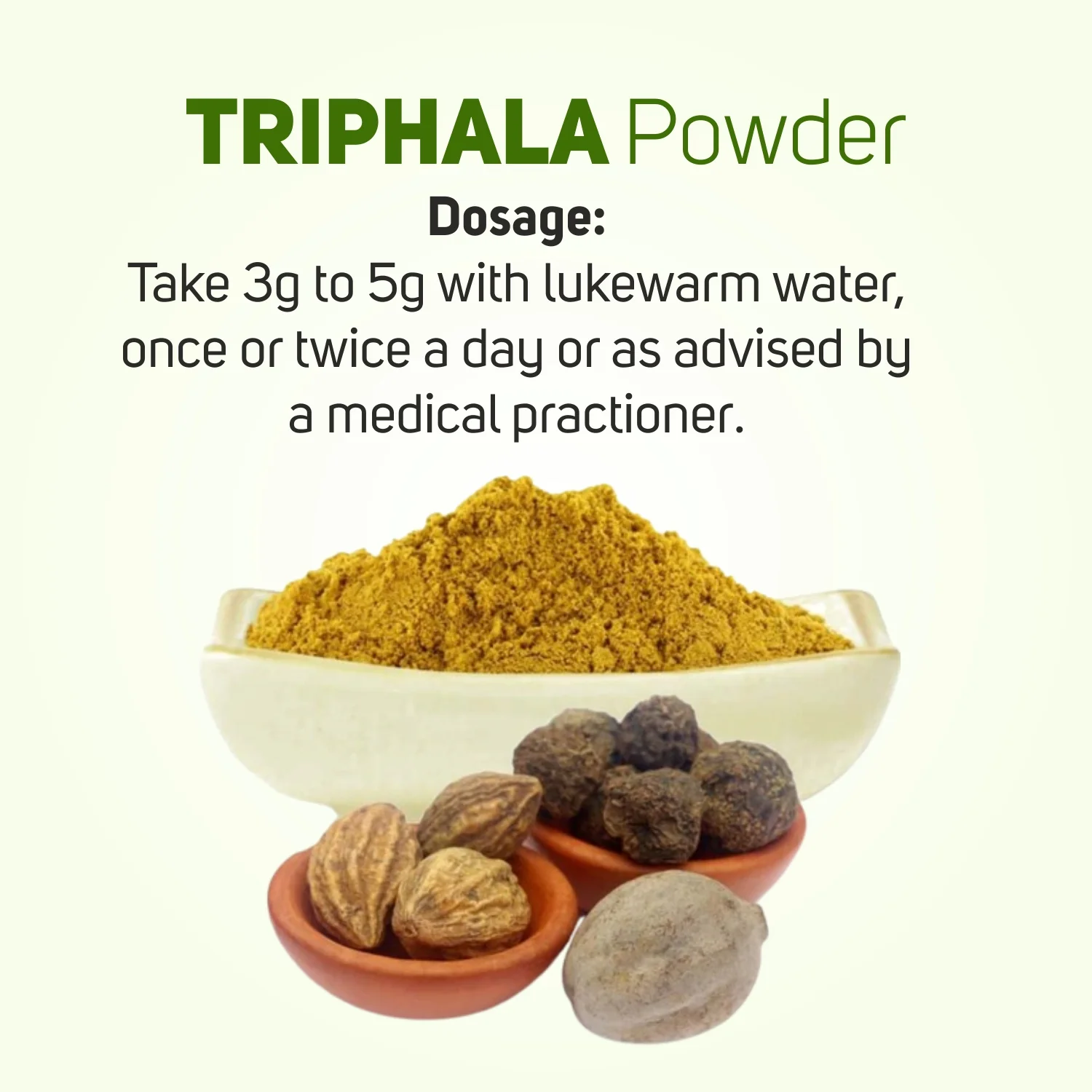 Vegetal Herbal Triphala Churna - Digestive Balance & Cleansing Powder, Ayurvedic Medicine for Gut Health & Detox Support, 180g - Image 5