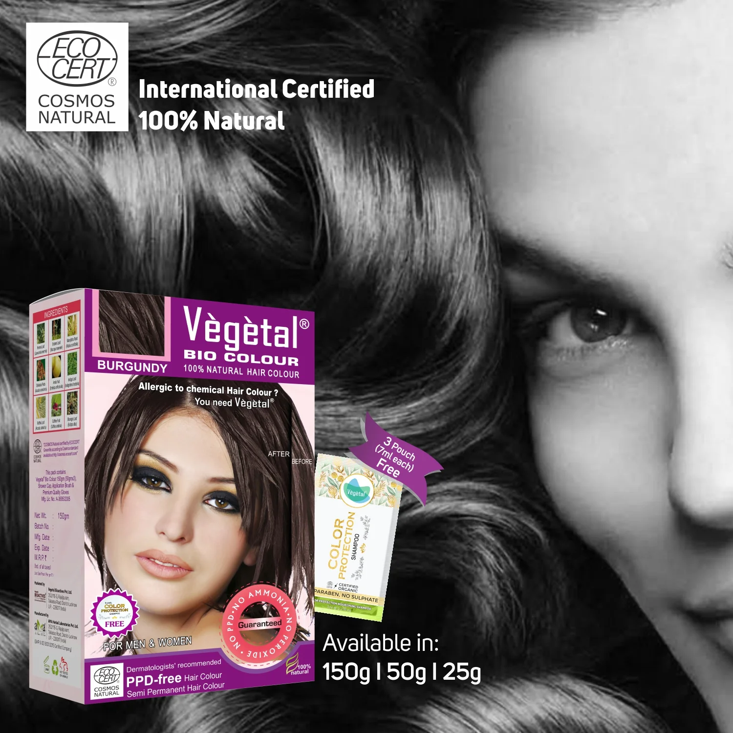 Vegetal Bio Hair Colour Burgundy - Image 6