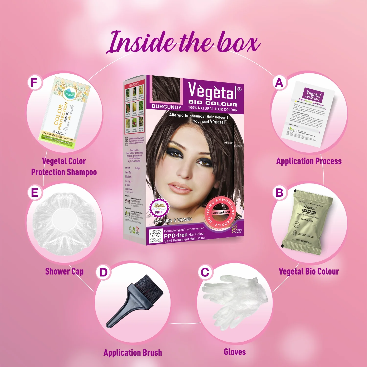 Vegetal Bio Hair Colour Burgundy - Image 7